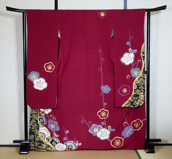 Long-sleeved kimono 6 items set / Furisode / FK#1-444