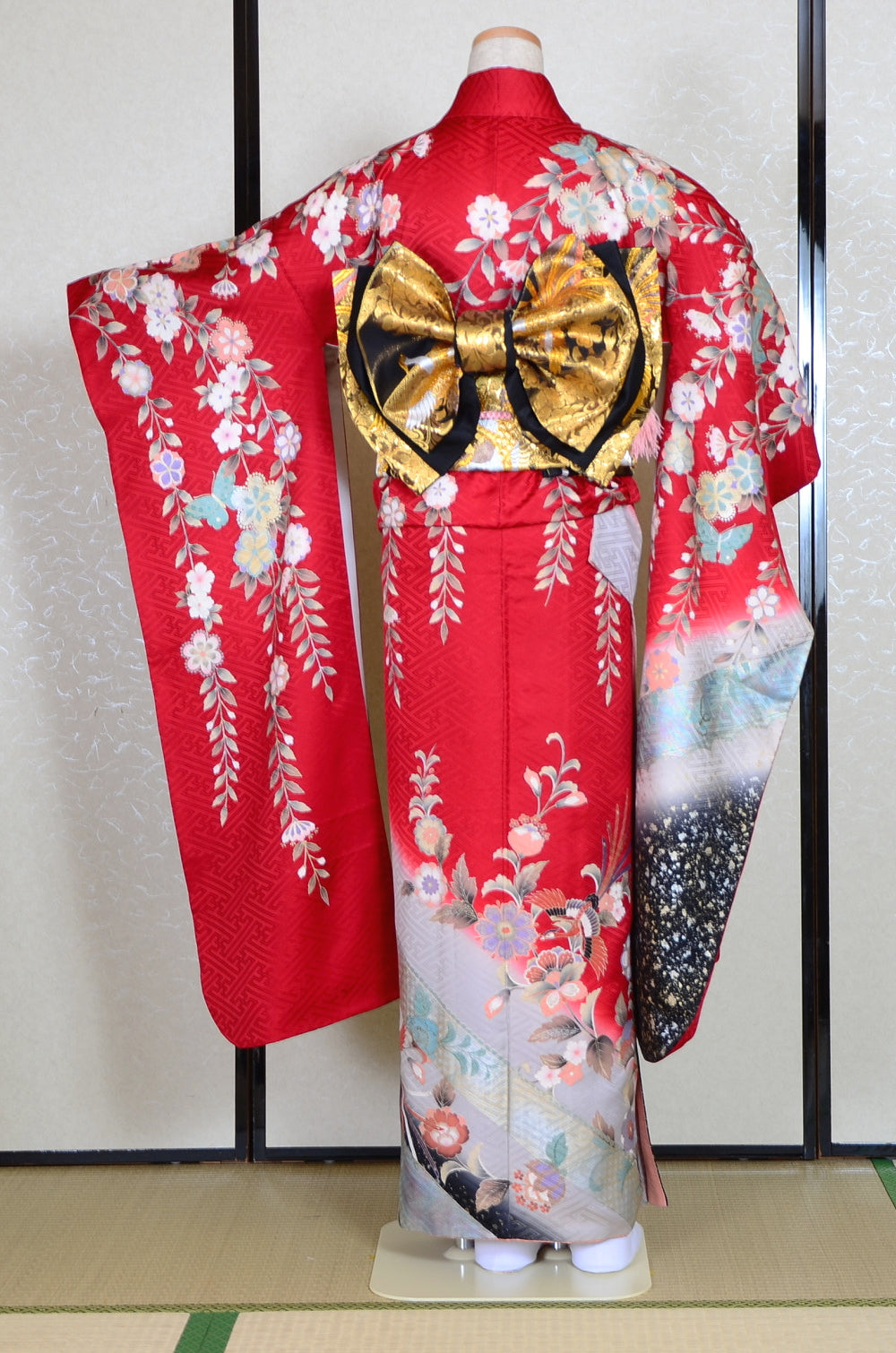 Long-sleeved kimono 6 items set / Furisode / FK#1-353