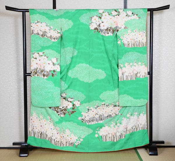 Long-sleeved kimono 6 items set / Furisode / FK#1-753