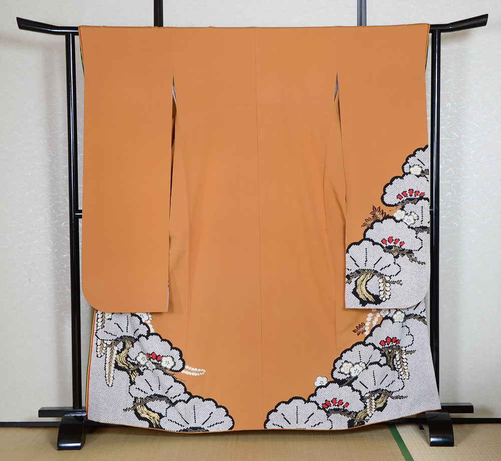 Long-sleeved kimono 6 items set / Furisode / FK#1-758