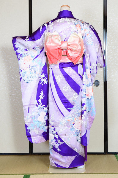 Long-sleeved kimono 6 items set / Furisode / FK#992