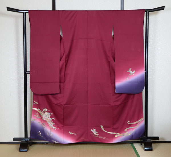 Long-sleeved kimono 6 items set / Furisode / FK#1-716