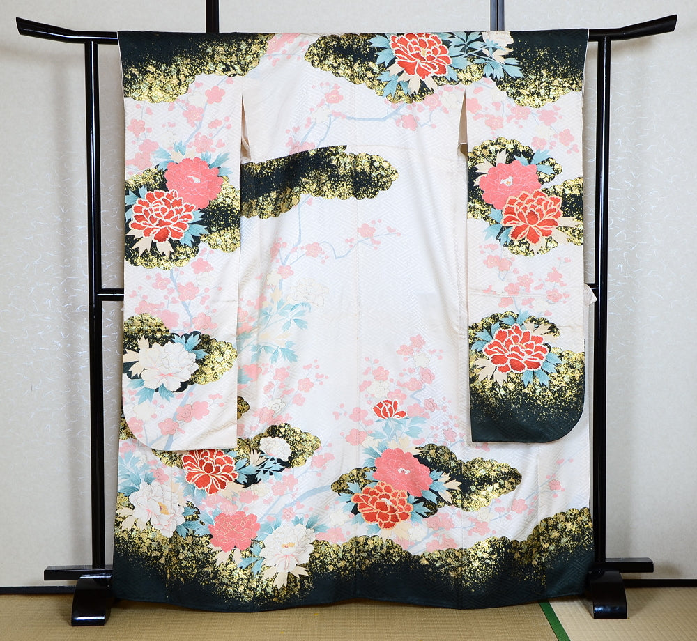 Long-sleeved kimono 6 items set / Furisode / FK#1-661