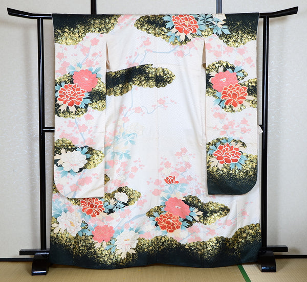 Long-sleeved kimono 6 items set / Furisode / FK#1-661
