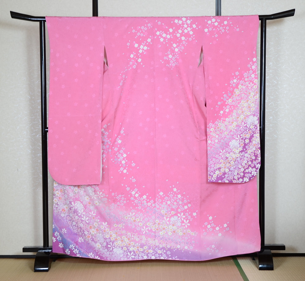 Long-sleeved kimono 6 items set / Furisode / FK#1-546