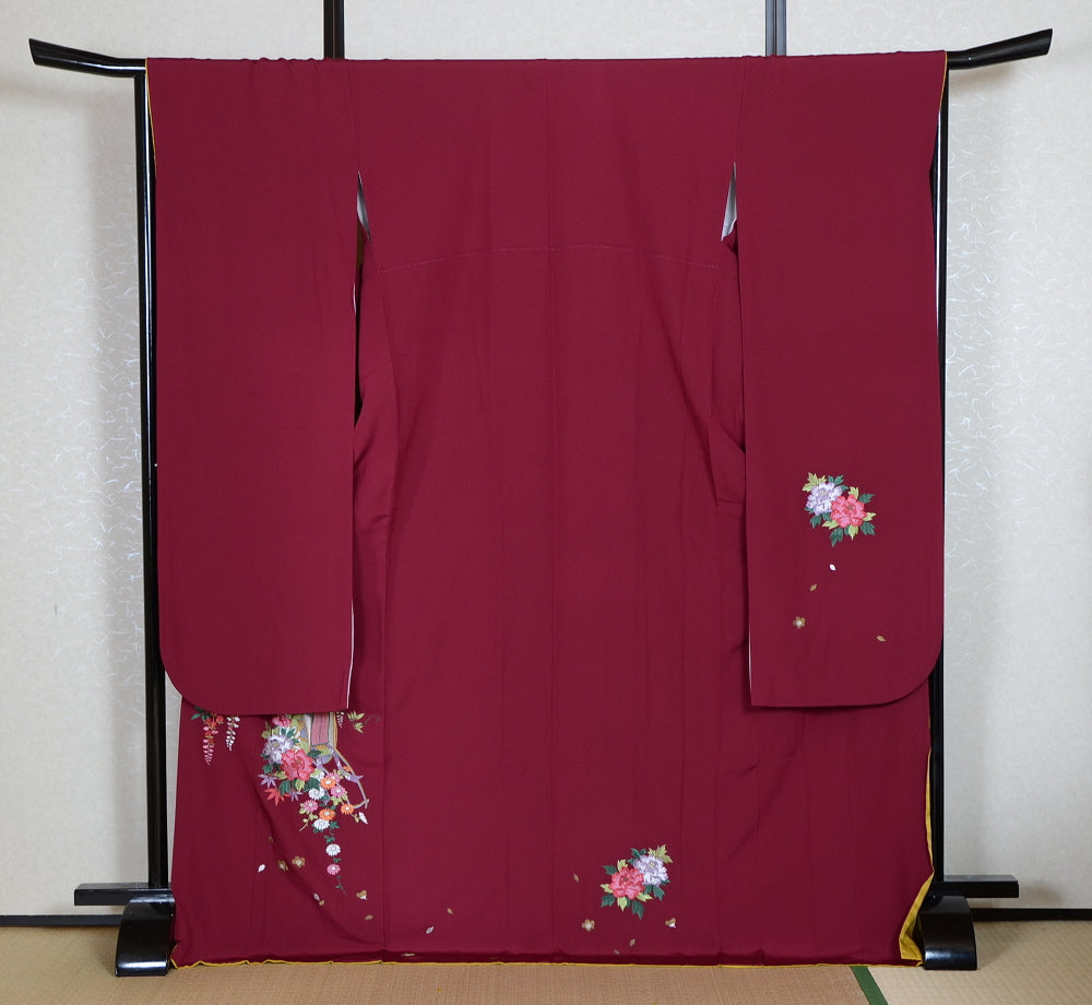 Long-sleeved kimono 6 items set / Furisode / FK#1-743