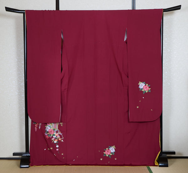 Long-sleeved kimono 6 items set / Furisode / FK#1-743