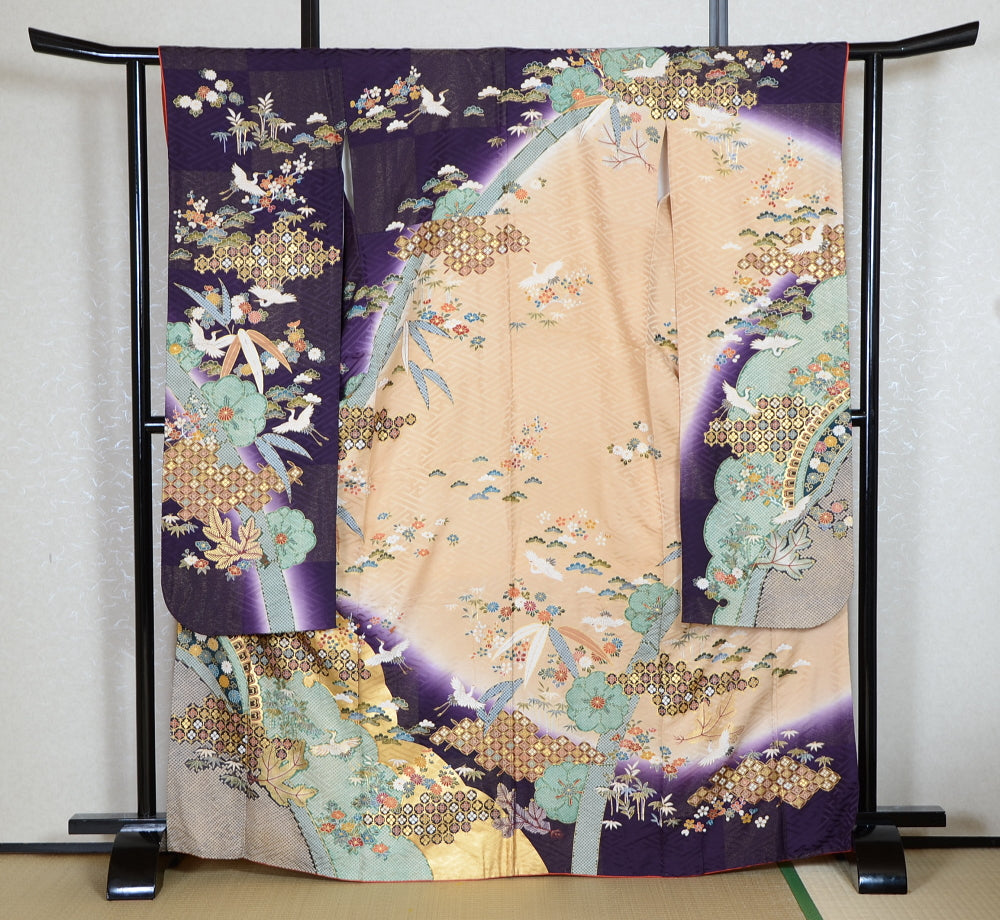 Long-sleeved kimono 6 items set / Furisode / FK#1-738