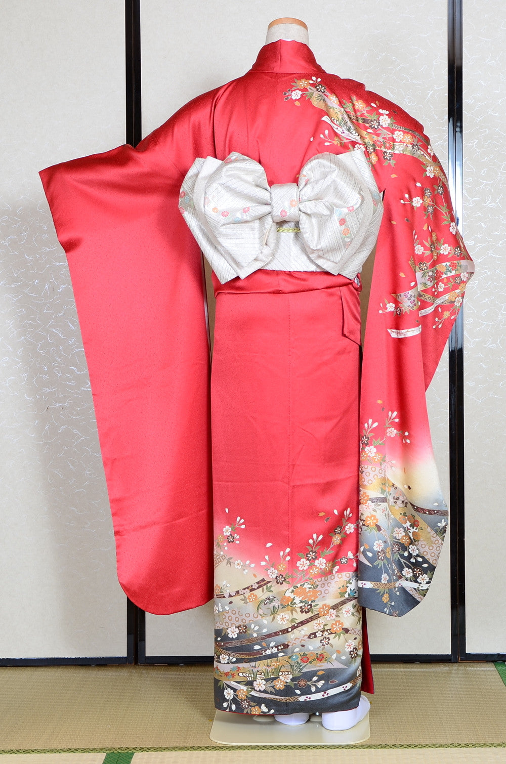 Long-sleeved kimono 6 items set / Furisode / FK#1041