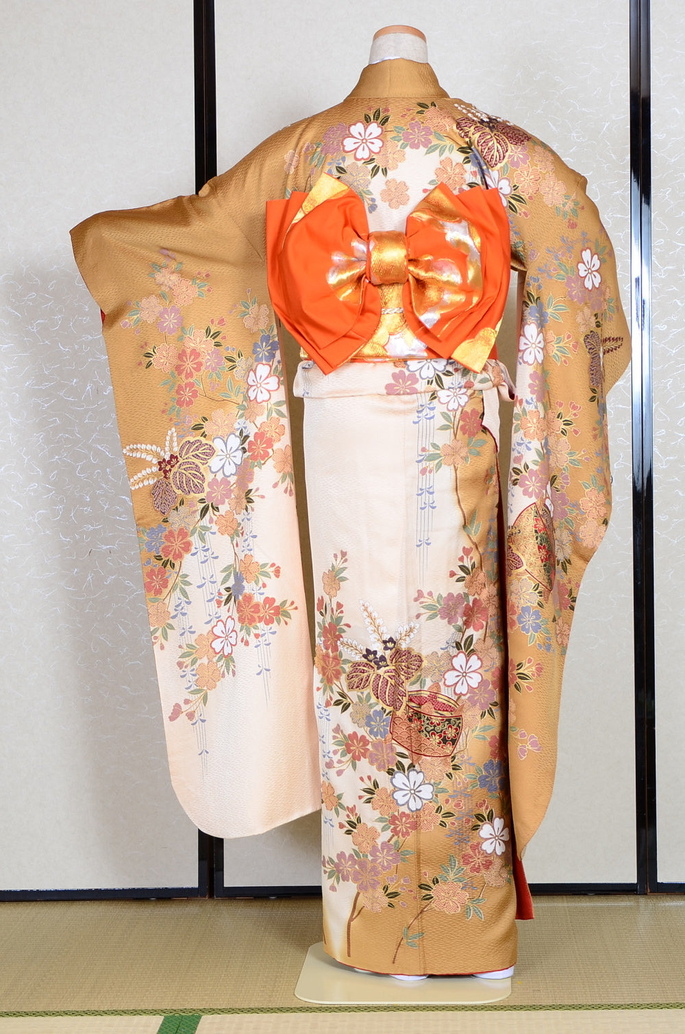 Long-sleeved kimono 6 items set / Furisode / FK#1-321
