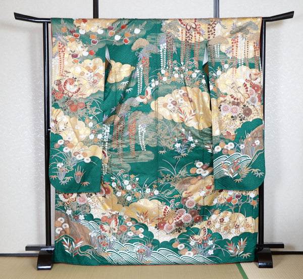 Long-sleeved kimono 6 items set / Furisode / FK#1-721