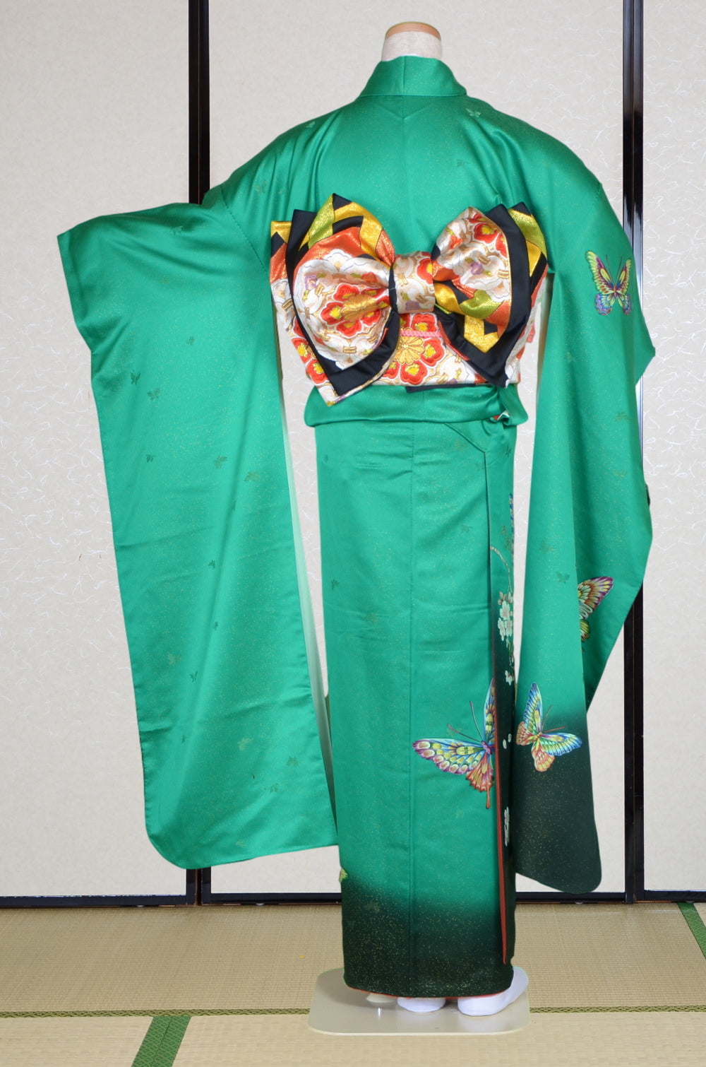 Long-sleeved kimono 6 items set / Furisode / FK#1-318