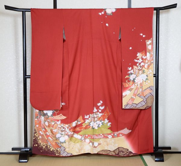 Long-sleeved kimono 6 items set / Furisode / FK#1-714