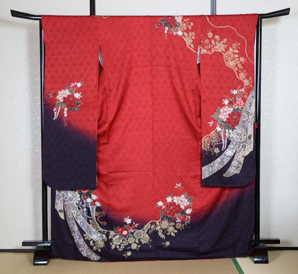 Long-sleeved kimono 6 items set / Furisode / FK#1-577
