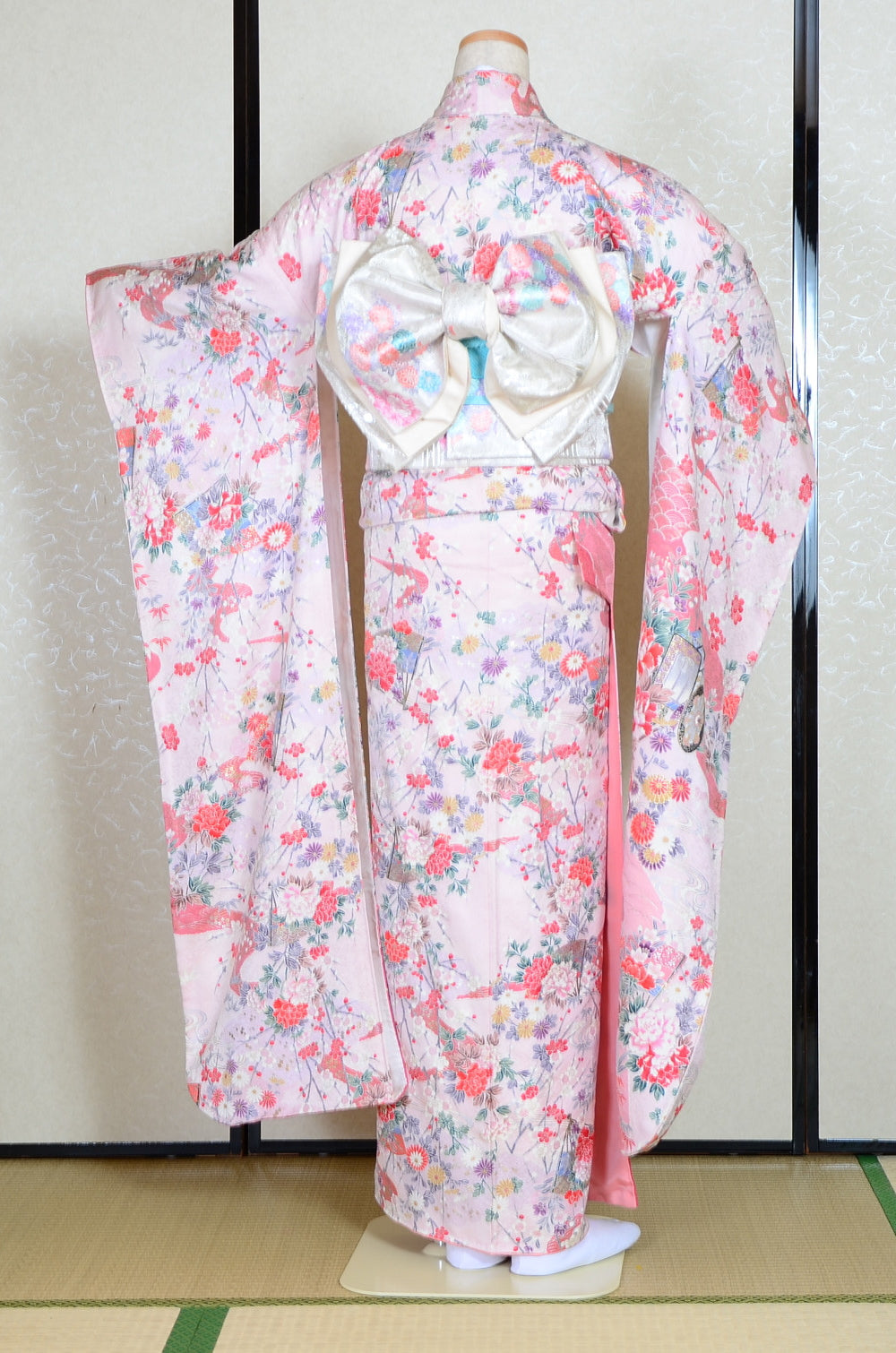Long-sleeved kimono 6 items set / Furisode / FK#1-375