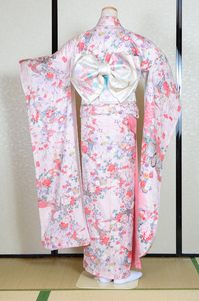 Long-sleeved kimono 6 items set / Furisode / FK#1-375