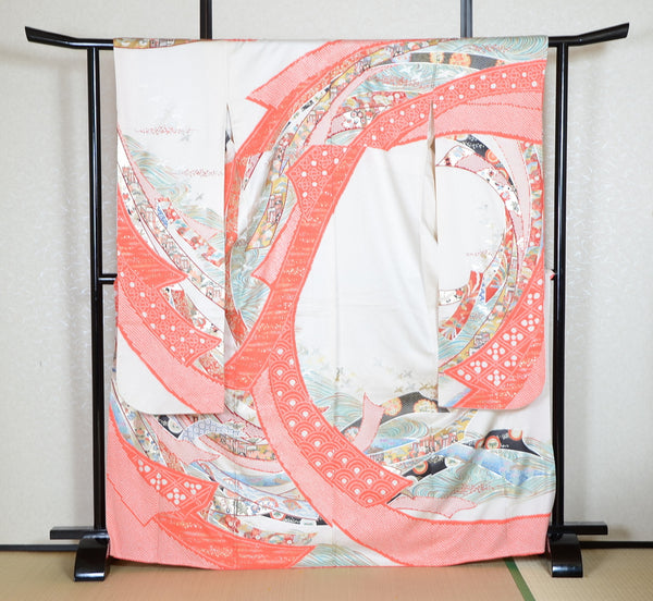 Long-sleeved kimono 6 items set / Furisode / FK#1-719