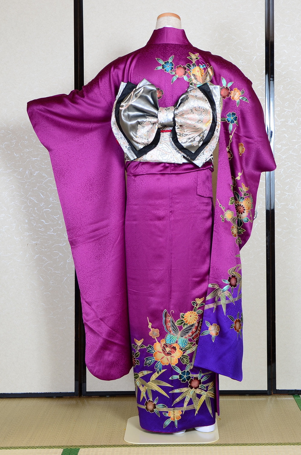 Long-sleeved kimono 6 items set / Furisode / FK#1047