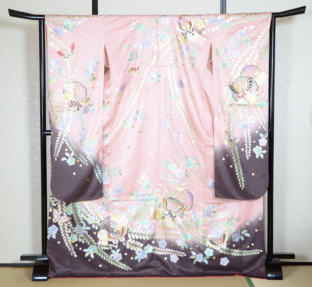 Long-sleeved kimono 6 items set / Furisode / FK#1-704