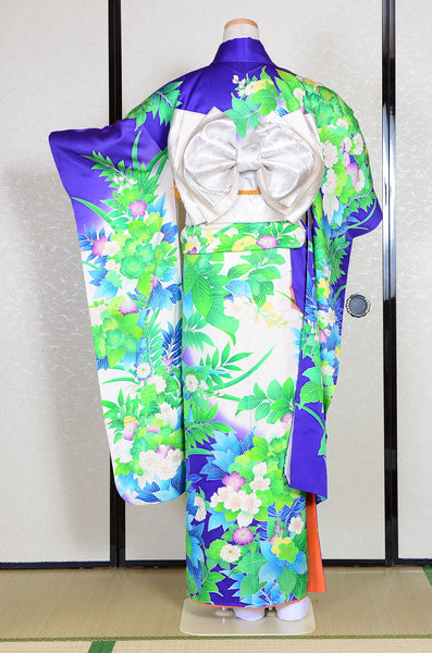 Long-sleeved kimono 6 items set / Furisode / FK#988