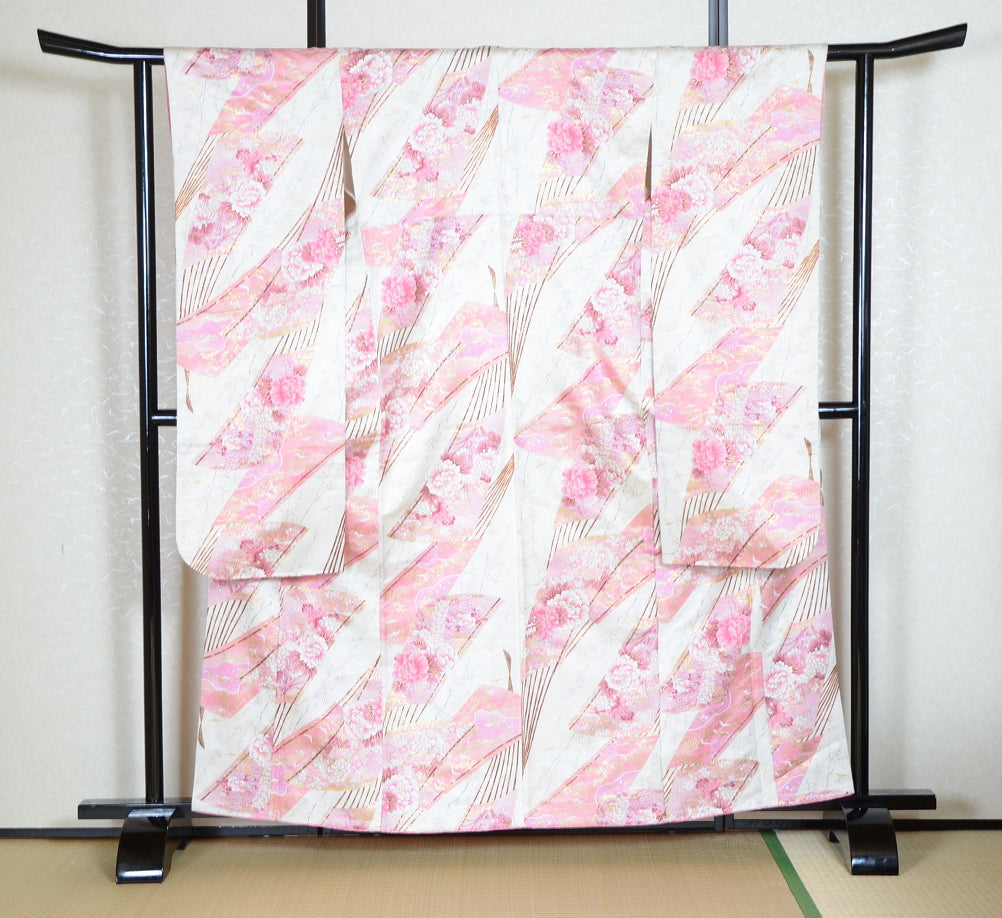 Long-sleeved kimono 6 items set / Furisode / FK#1-567
