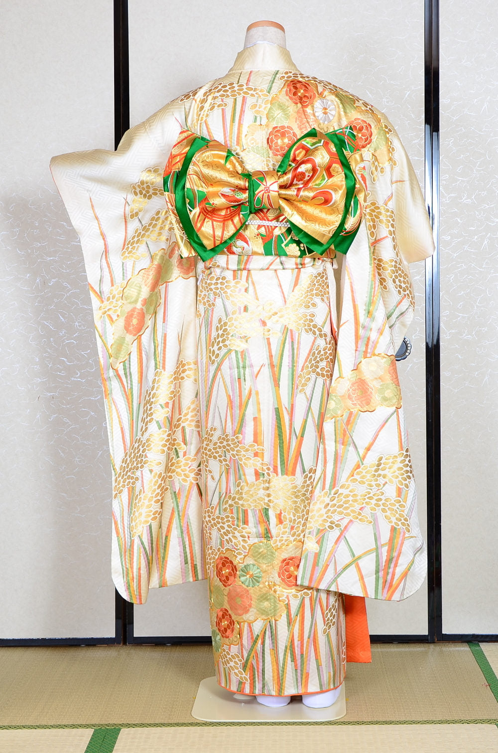 Long-sleeved kimono 6 items set / Furisode / FK#1080