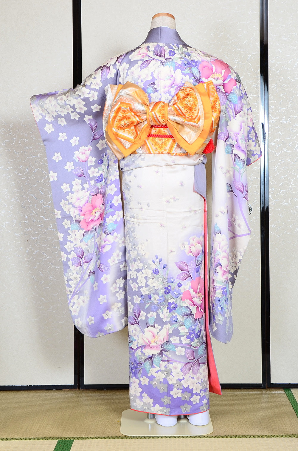 Long-sleeved kimono 6 items set / Furisode / FK#1-244
