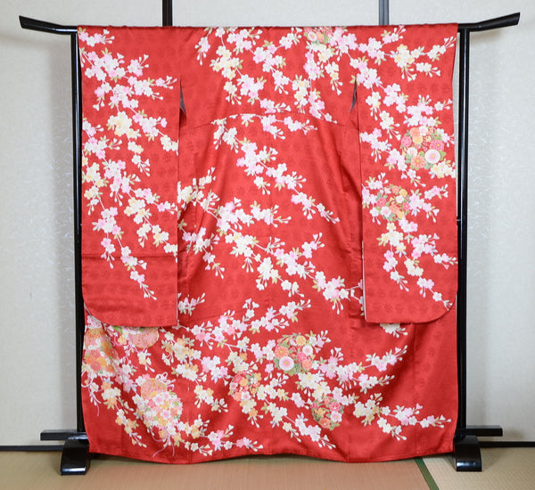 Long-sleeved kimono 6 items set / Furisode / FK#1-586
