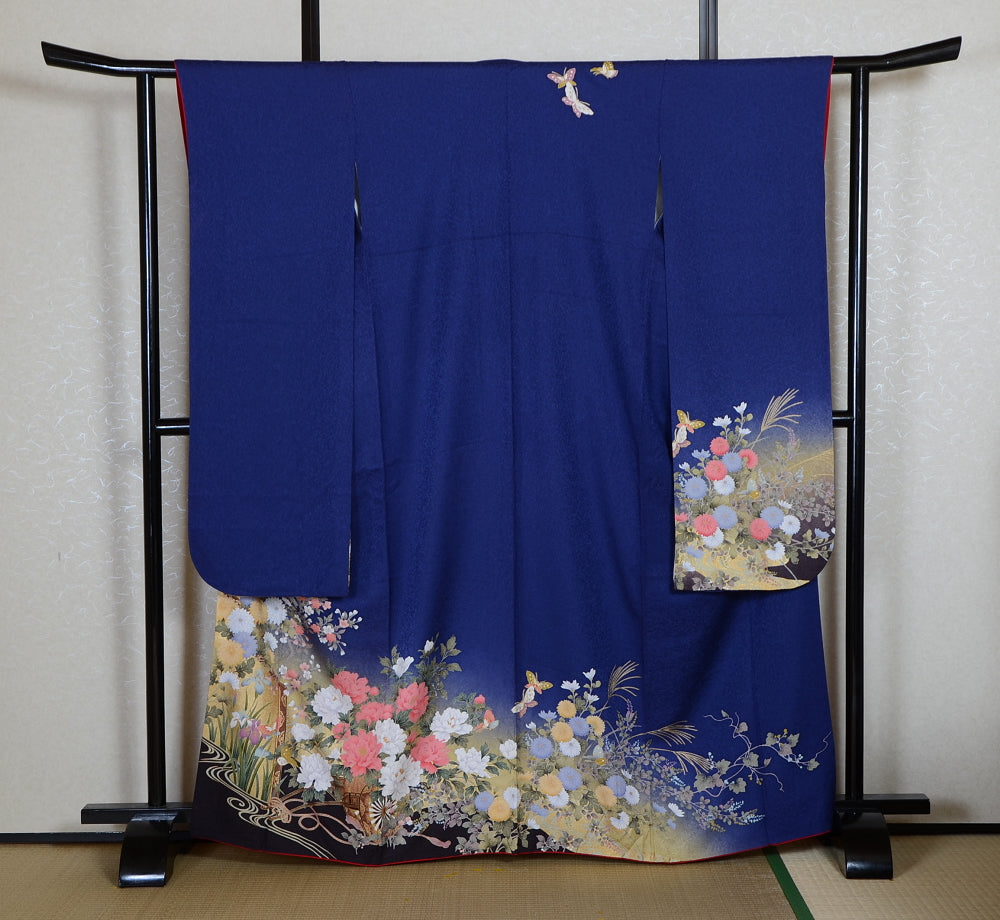Long-sleeved kimono 6 items set / Furisode / FK#1-852