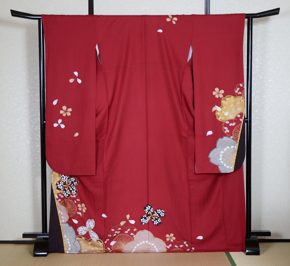 Long-sleeved kimono 6 items set / Furisode / FK#1-531