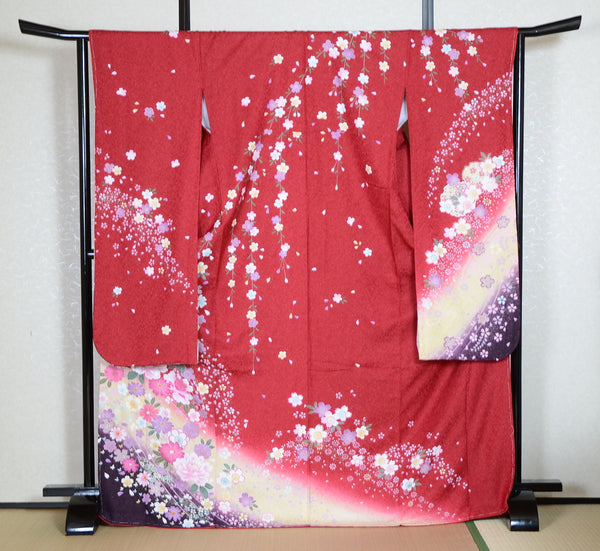 Long-sleeved kimono 6 items set / Furisode / FK#1-579