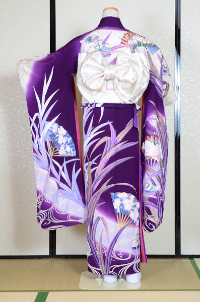 Long-sleeved kimono 6 items set / Furisode / FK#1-379