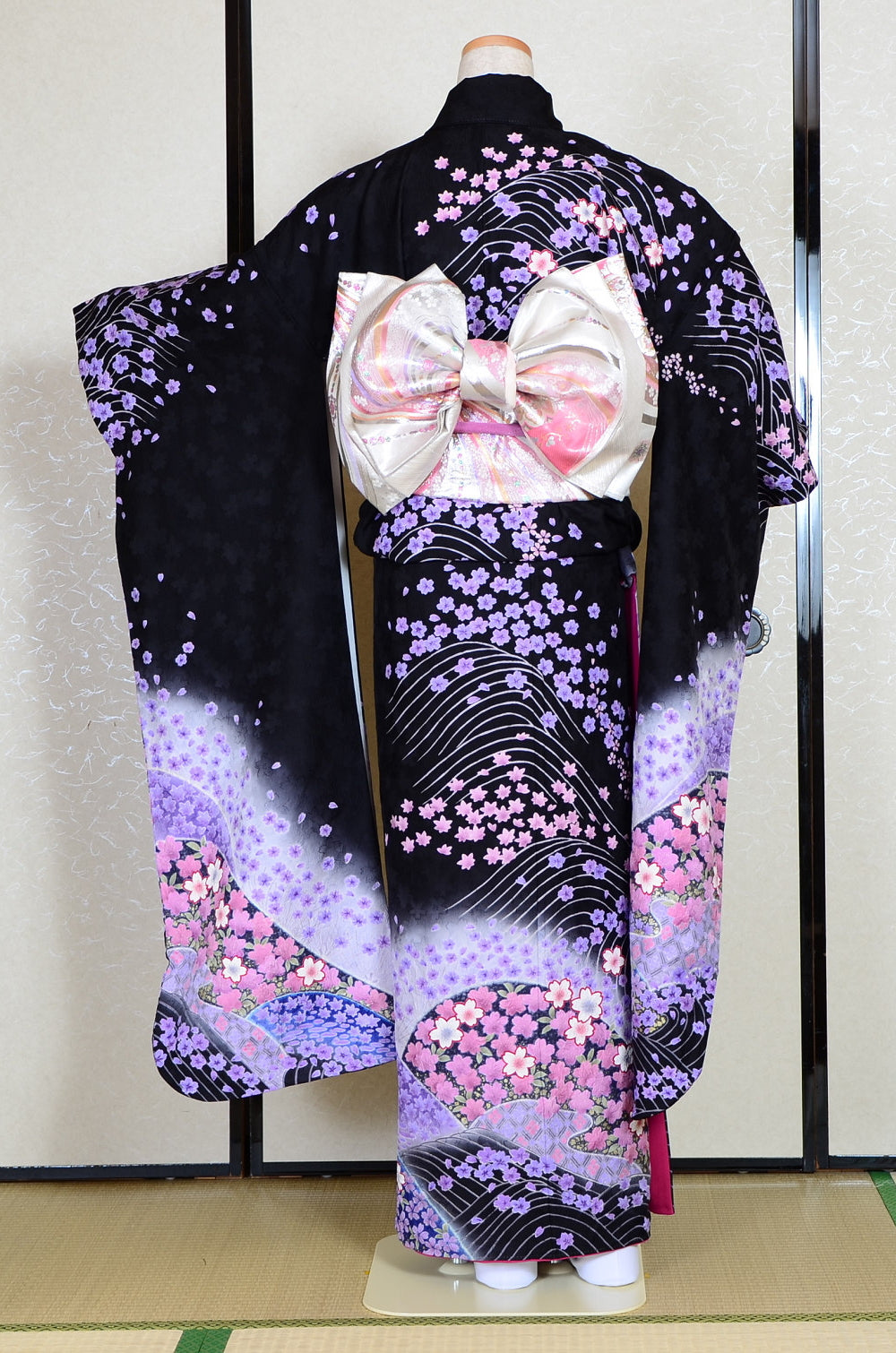 Long-sleeved kimono 6 items set / Furisode / FK#1-225