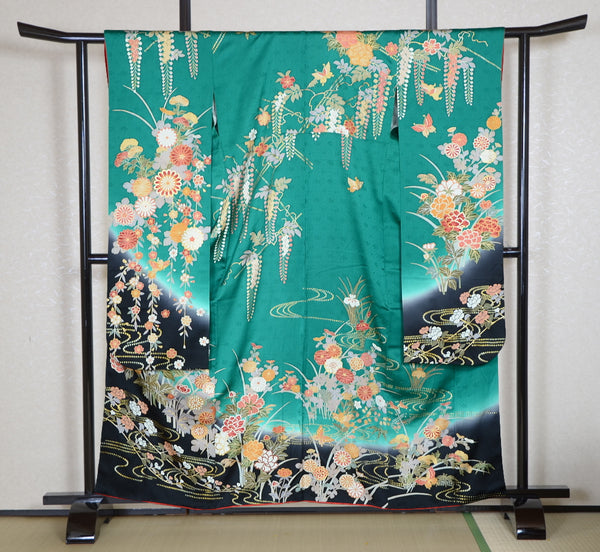 Long-sleeved kimono 6 items set / Furisode / FK#1-686