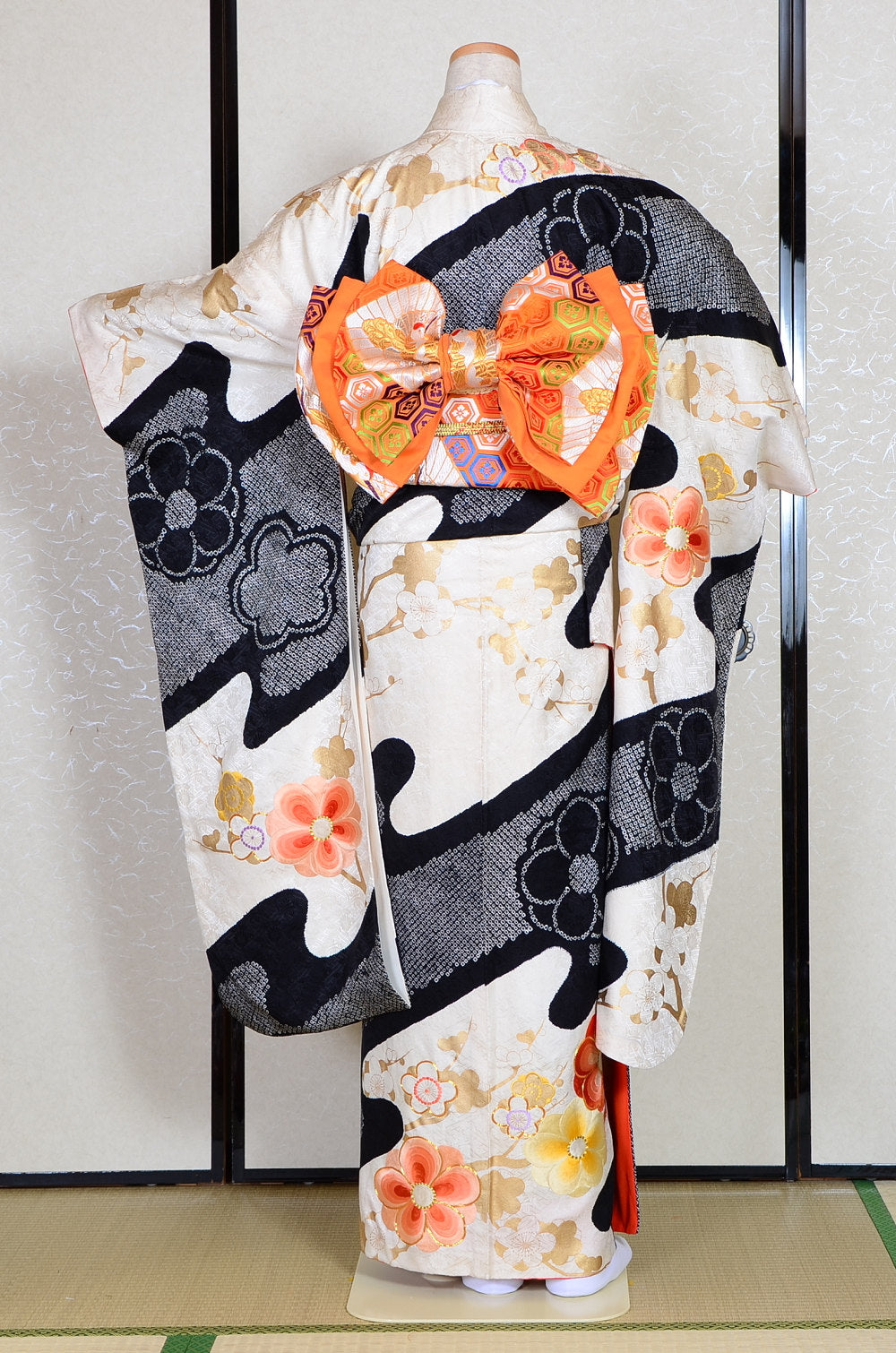 Long-sleeved kimono 6 items set / Furisode / FK#1189
