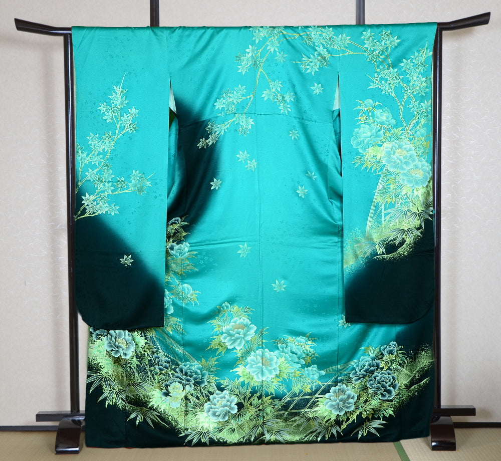 Long-sleeved kimono 6 items set / Furisode / FK#1059