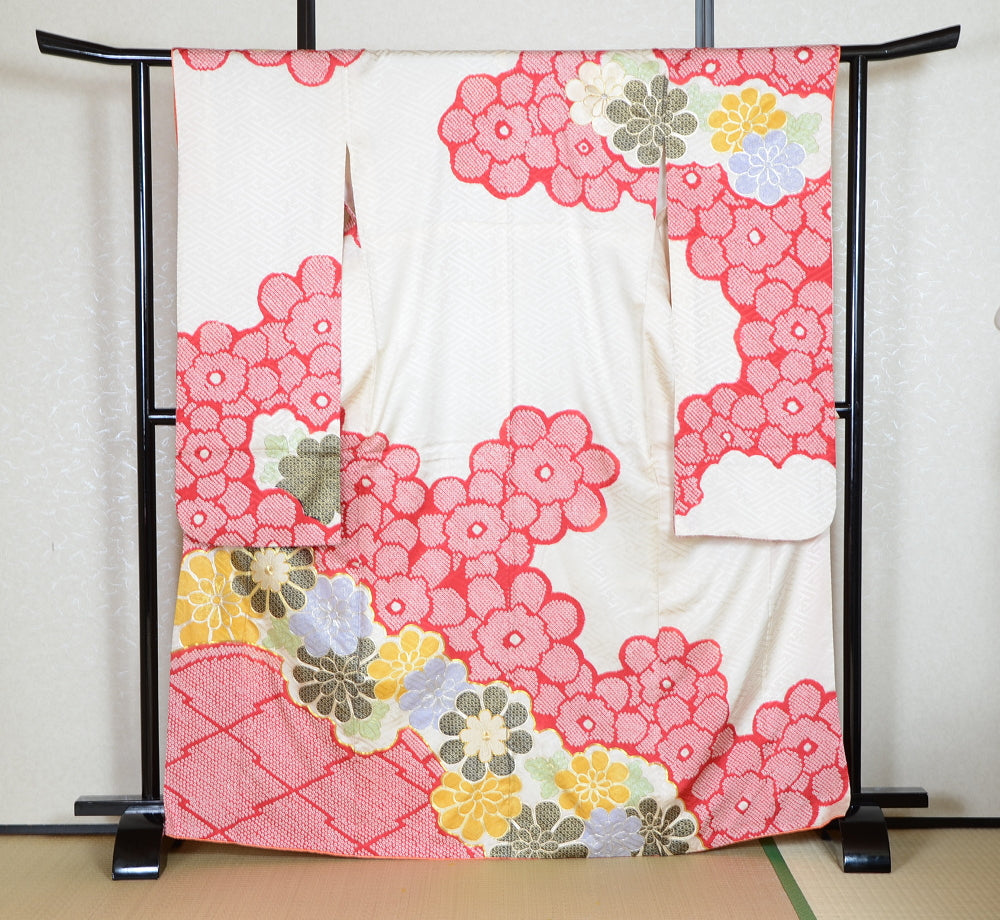 Long-sleeved kimono 6 items set / Furisode / FK#1-724