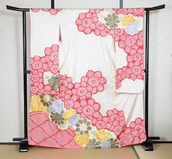 Long-sleeved kimono 6 items set / Furisode / FK#1-724