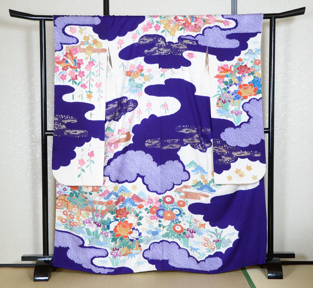 Long-sleeved kimono 6 items set / Furisode / FK#1-690