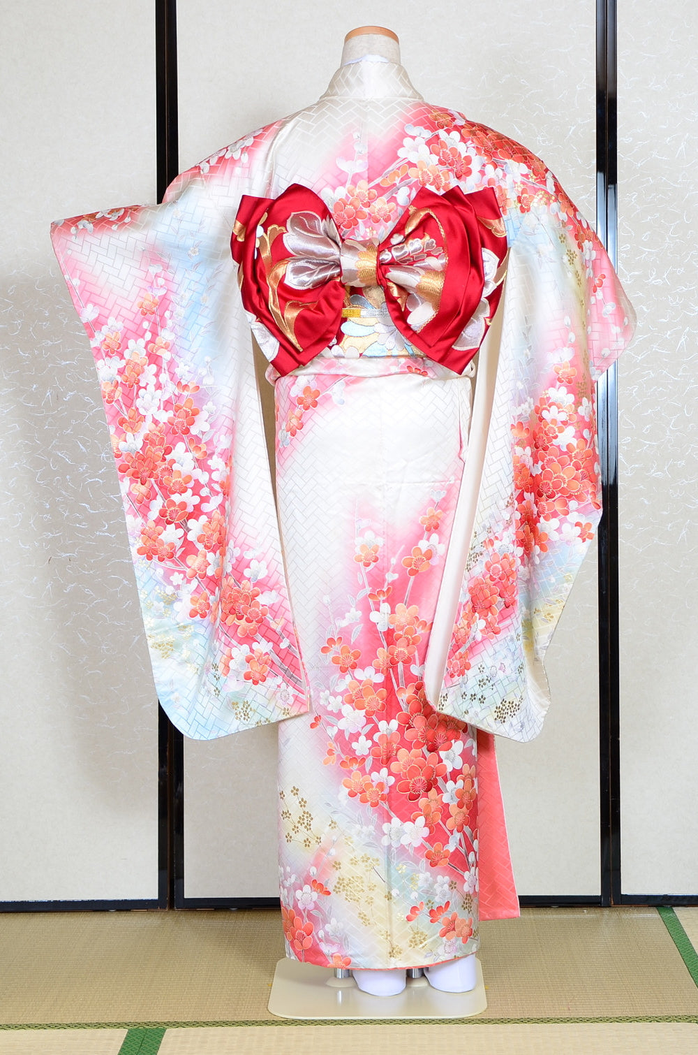 Long-sleeved kimono 6 items set / Furisode / FK#1130
