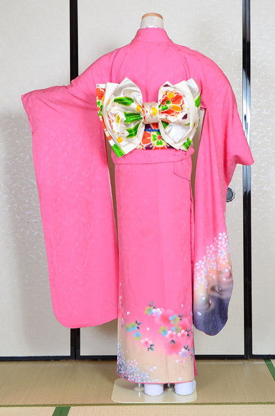 Long-sleeved kimono 6 items set / Furisode / FK#1-239