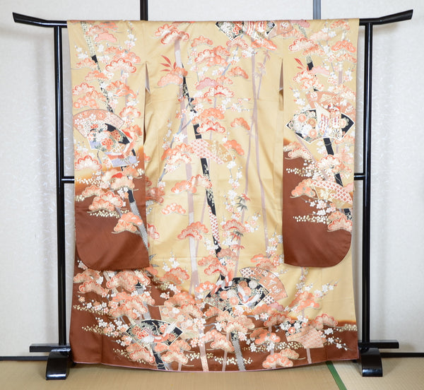 Long-sleeved kimono 6 items set / Furisode / FK#1-681