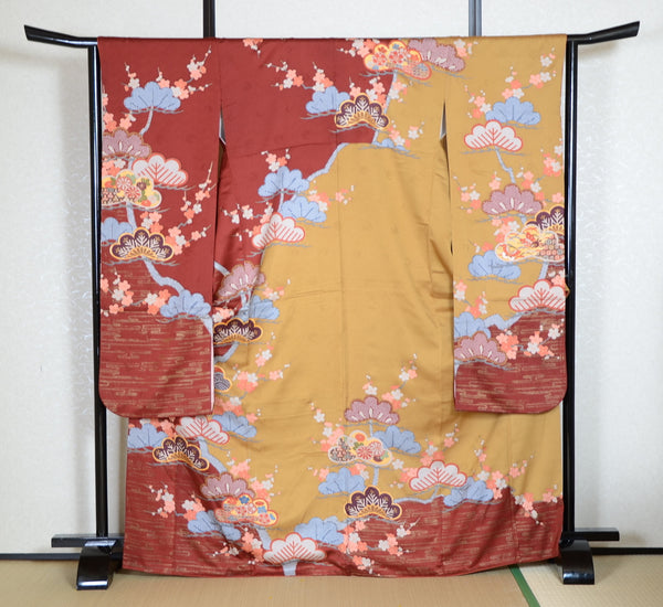 Long-sleeved kimono 6 items set / Furisode / FK#1-569