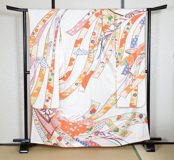 Long-sleeved kimono 6 items set / Furisode / FK#1-726