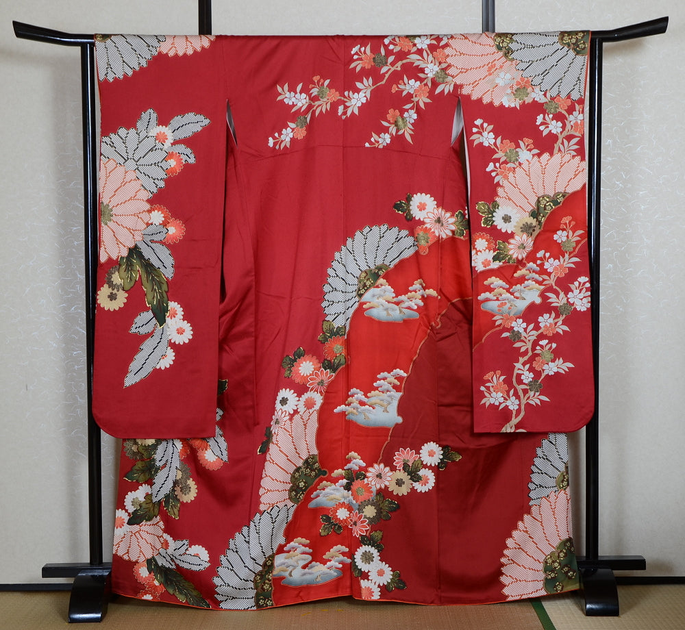 Long-sleeved kimono 6 items set / Furisode / FK#1-860