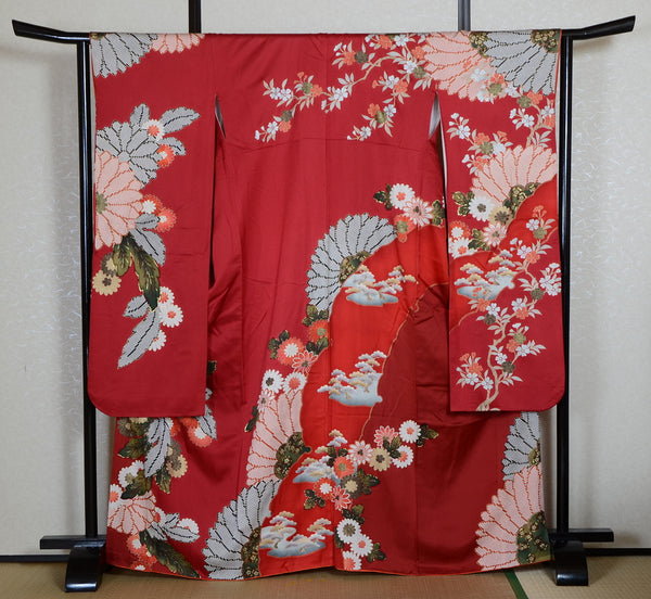 Long-sleeved kimono 6 items set / Furisode / FK#1-860