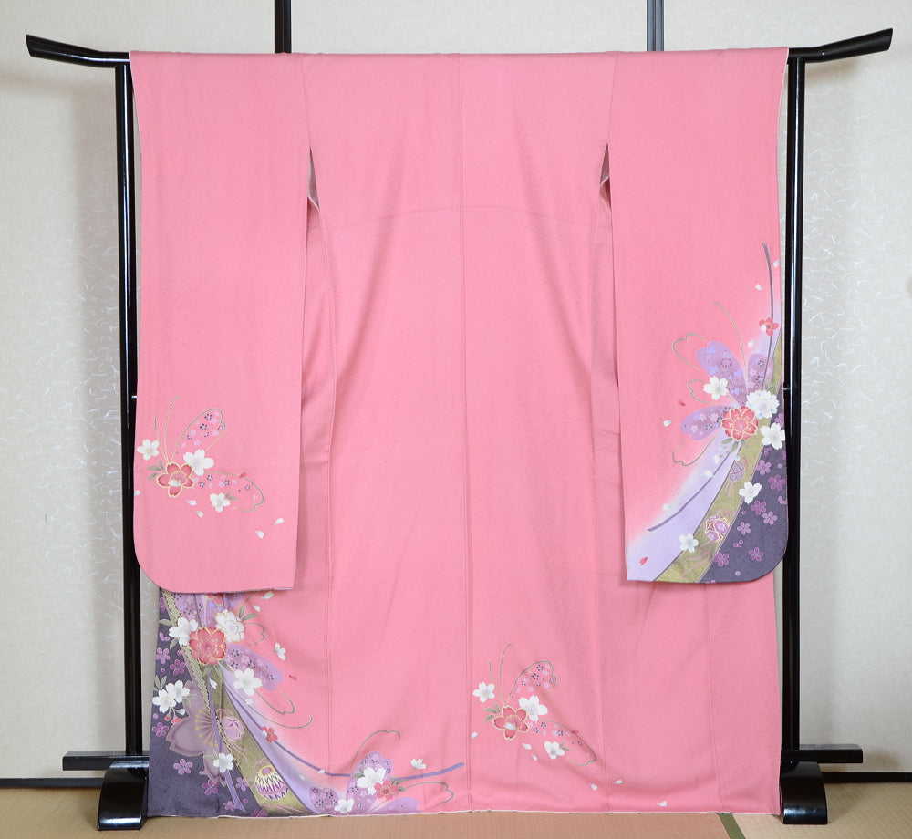 Long-sleeved kimono 6 items set / Furisode / FK#1-735