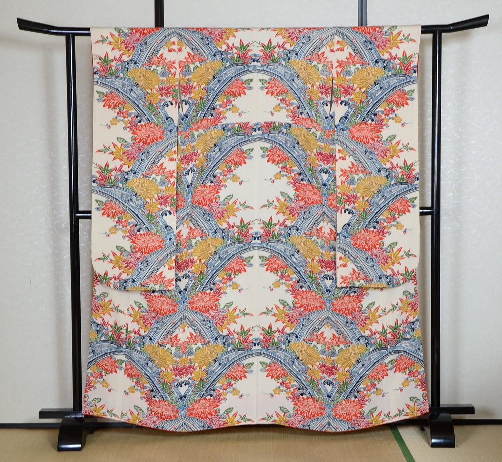Long-sleeved kimono 6 items set / Furisode / FK#1-766