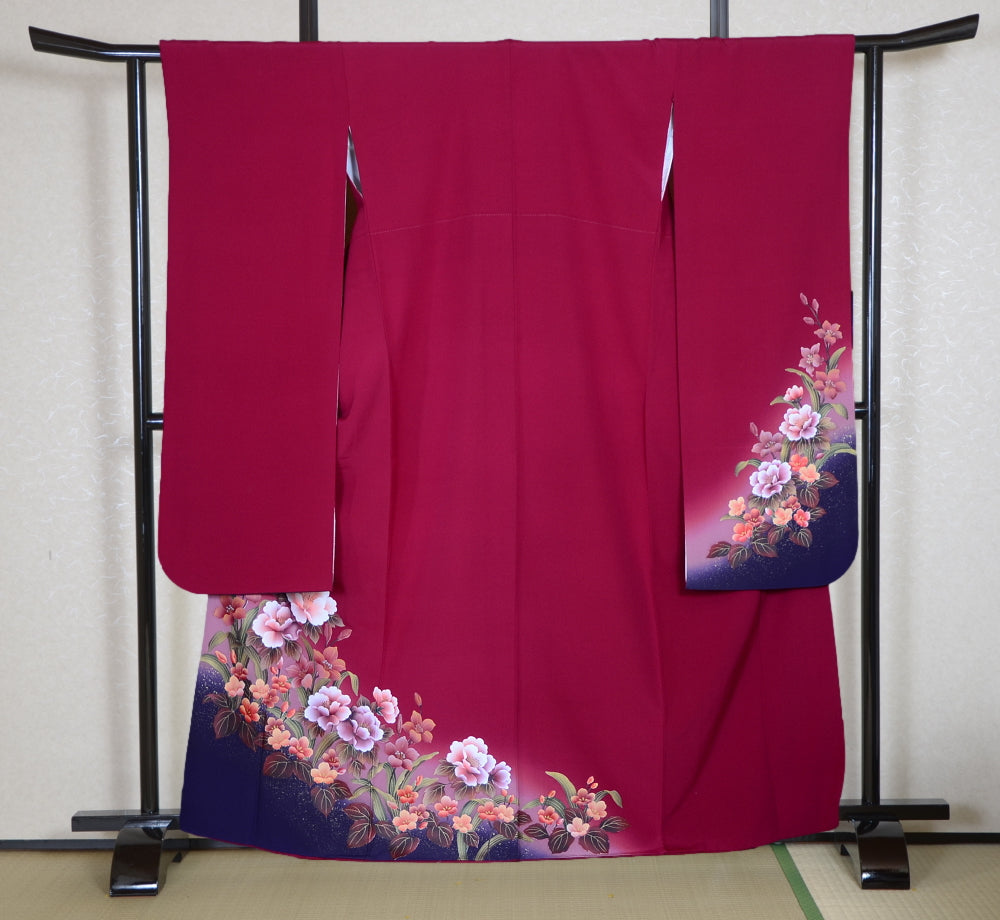 Long-sleeved kimono 6 items set / Furisode / FK#1-833