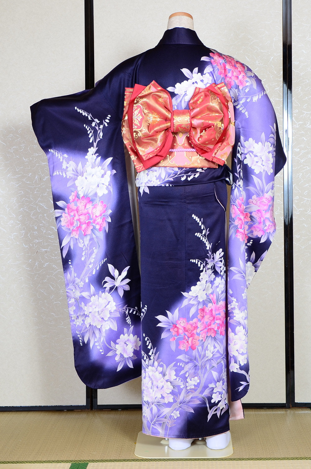 Long-sleeved kimono 6 items set / Furisode / FK#1-314